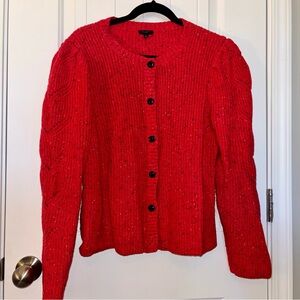 Talbots Vibrant Fushia Cardigan Sweater